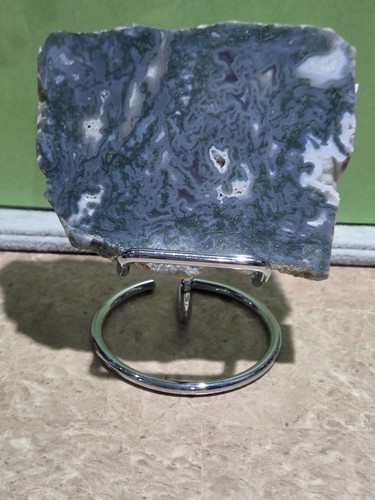 Crystal blue moss - crystal, agate